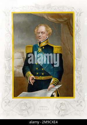 Amiral Sir James Whitley Deans Dundas, officier de la Marine royale britannique Banque D'Images