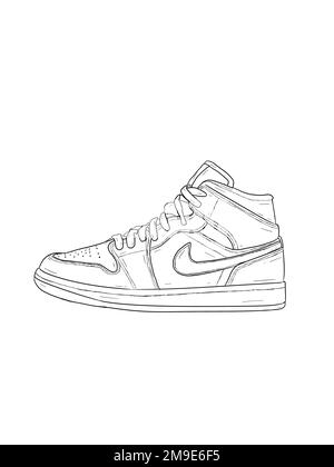 Style Nike Jordan Graphik Banque D'Images