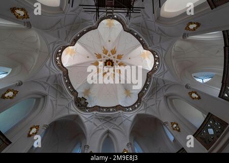 Site de l'UNESCO Église de pèlerinage de Saint-Jean de Nepomuk, République tchèque Banque D'Images