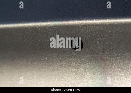 Caméra de recul. Caméra arrière de voiture moderne de gros plan. Aide au stationnement. Banque D'Images