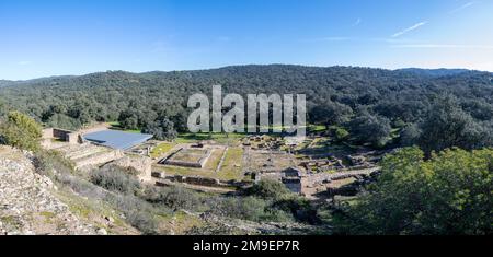 Le site archéologique de Munigua en Andalousie, Espagne Banque D'Images