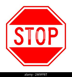 Panneau stop Banque D'Images