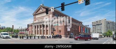 Symphony Hall construit sur Huntington Avenue, Boston, Massachusetts, États-Unis Banque D'Images