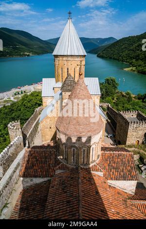 Complexe du château d'Ananuri en Géorgie Banque D'Images