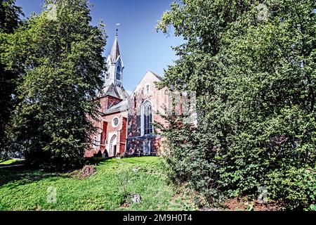 Kotzenbuell (Allemagne, Eiderstedt) : St Nikolai-Church ; St. Nikolai-Kirche Banque D'Images