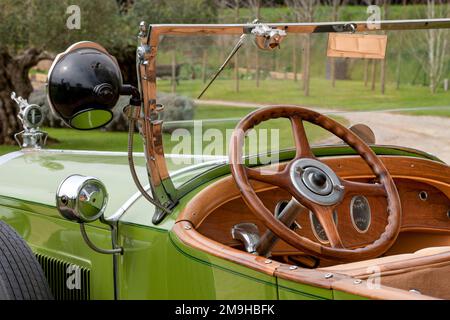 Vue intérieure de la voiture de tourisme 1926 Packard huit 243 7 places Banque D'Images