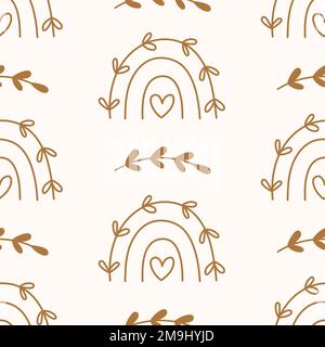 Joli noeud en arc-en-ciel élégant à motif sans couture Illustration de Vecteur