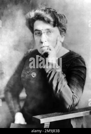 Emma Goldman. Portrait de l'anarchiste et activiste politique russe Emma Goldman (1869-1940), c. 1911 Banque D'Images