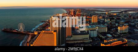 Vue aérienne de la ville, Atlantic City, New Jersey, États-Unis Banque D'Images