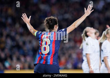 BARCELONE - DEC 21 : Marta Torrejon en action lors du match de l'UEFA Women's Champions League entre le FC Barcelone et le FC Rosengard au camp Spotify Banque D'Images