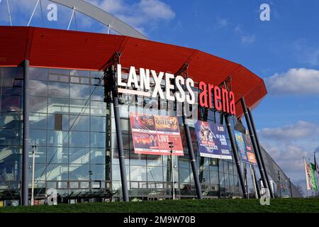 Cologne, Allemagne - 18 janvier 2023 : salle d'événements Lanxess Arena à cologne Banque D'Images