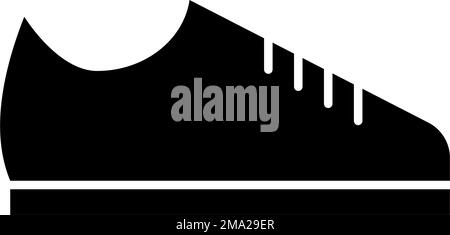 Icône de silhouette de chaussure. Chaussures. Vecteur modifiable. Illustration de Vecteur