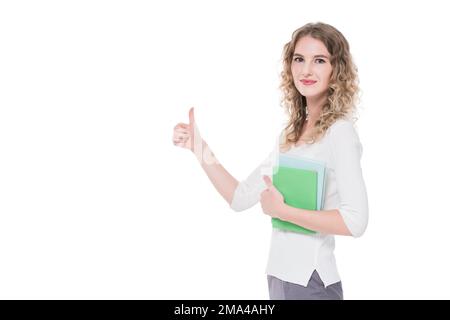 Les femmes professeurs de l'étranger sont heureuses Banque D'Images