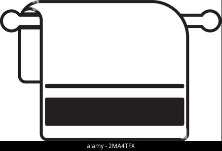 Modèle d'illustration vectoriel avec logo serviette Illustration de Vecteur