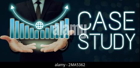 Légende de texte présentant l'étude de cas. Mot pour Un sujet à discuter et lié au sujet Banque D'Images