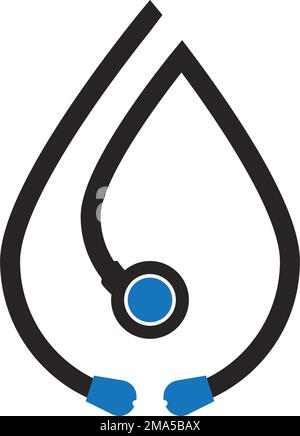 modèle de conception d'illustration vectorielle du logo stéthoscope. Illustration de Vecteur modèle de conception d'illustration vectorielle du logo stéthoscope. Illustration de Vecteur