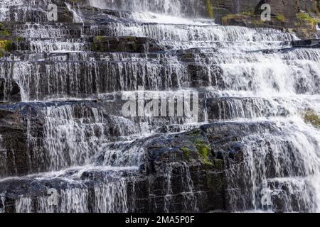La cascade de Pongour dans les zones rurales du Vietnam Banque D'Images