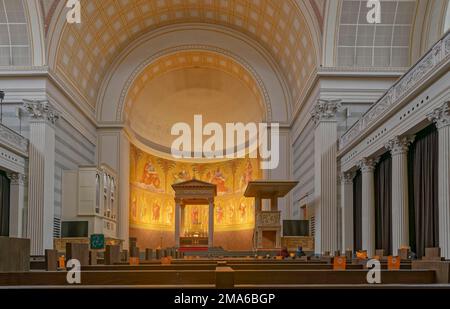 Église Saint-Laurent Nicolai, intérieur, Potsdam, Brandebourg Allemagne Banque D'Images