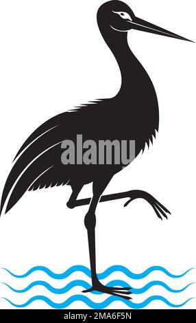 motif de symbole d'illustration vectoriel d'icône d'oiseau bango Illustration de Vecteur