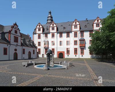 Ancienne résidence de Nassau Château d'Hadamar, Hesse, Allemagne Banque D'Images