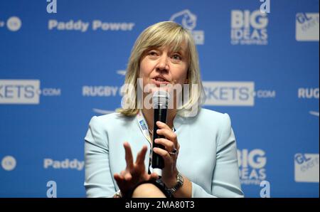 Photo du dossier datée du 23-10-2014 de Debbie Jevans, qui a été nommée vice-présidente du All England Club avant les championnats de Wimbledon de cette année. Date de publication : jeudi 19 janvier 2023. Banque D'Images