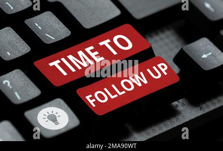 Écriture de l'affichage du temps de suivi. Aperçu de l'entreprise consultation de la tâche précédente ou poursuite des informations Banque D'Images
