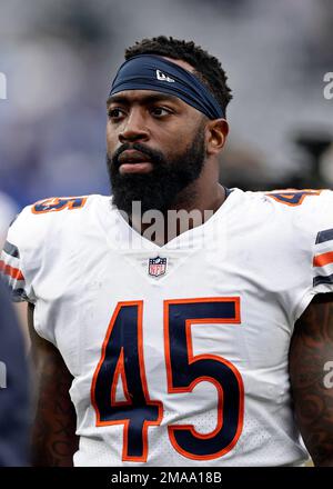 A Chicago Bears helmet is seen during an NFL football game against the New  York Jets on Sunday, Nov. 27, 2022, in East Rutherford, N.J. (AP Photo/Adam  Hunger Stock Photo - Alamy