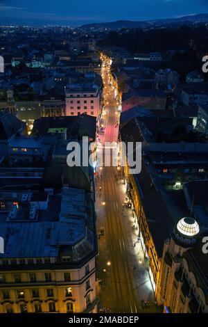 26.05.2016, Croatie, Zagreb, Zagreb - vue sur la partie du centre-ville avec la célèbre rue commerçante Ilica. 00A160526D288CAROEX.JPG [VERSION DU MODÈLE Banque D'Images