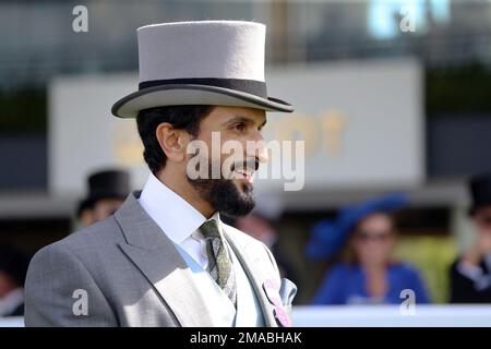 15.06.2022, Grande-Bretagne, Windsor, Ascot - cheikh Nasser bin Hamad al Khalifa, membre de la Chambre royale de Bahreïn. 00S220615D421CAROEX.JPG [MODÈLE R Banque D'Images