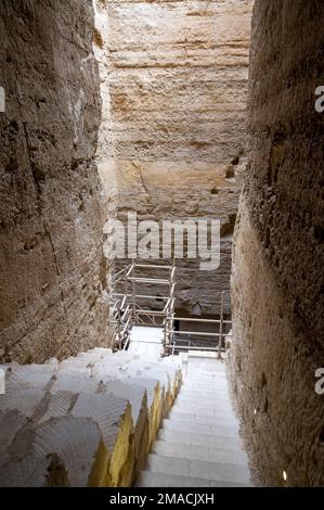 Entrée à la tombe du Sud à Djoser, Saqqara, le Caire Banque D'Images