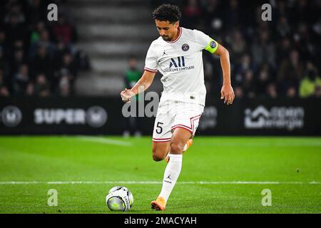 MARQUINHOS de PSG lors du championnat français Ligue 1 du match de football entre SCO Angers et Paris Saint-Germain sur 20 avril 2022 au stade Raymond KOPA à Angers, France - photo Matthieu Mirville / DPPI Banque D'Images