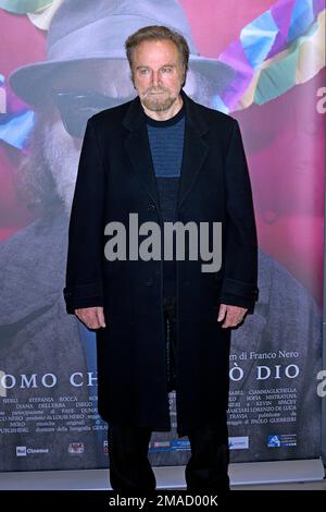 Rome, Italie. 18th janvier 2023. Franco Nero assiste au photocall pour 'l'Uomo Che Disegnò Dio' au cinéma Adriano on 18 janvier 2023 à Rome, Italie. Credit: dpa/Alay Live News Banque D'Images