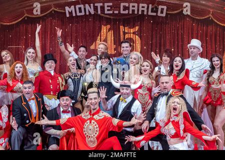 Monaco. 19th janvier 2023. PAS DE TABLOÏDES: La princesse Stéphanie de Monaco assiste au photocall du Festival International du Cirque de 45th, sur 19 janvier 2023 à Monte-Carlo, Monaco. Photo par Olivier Anrigo/Pool/ABACAPRESS.COM crédit: Abaca Press/Alay Live News Banque D'Images