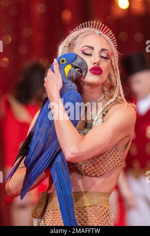 Monaco. 19th janvier 2023. PAS DE TABLOÏDES: Atmosphère pendant la photocall du Festival International du Cirque 45th, sur 19 janvier 2023 à Monte-Carlo, Monaco. Photo par Olivier Anrigo/Pool/ABACAPRESS.COM crédit: Abaca Press/Alay Live News Banque D'Images