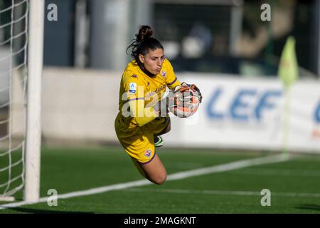 Rachele Baldi (Fiorentina Women) pendant le match italien 'erie A Women Match entre Fiorentina Women 1-7 Roma Women au stade Piero Torrini sur 14 janvier 2023 à Florence, Italie. Credit: Maurizio Borsari/AFLO/Alay Live News Banque D'Images