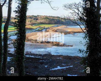 Plage de Crawfordsburn, Irlande du Nord Banque D'Images