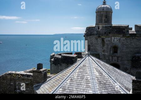 Château de St Mawes, Cornouailles, Royaume-Uni Banque D'Images