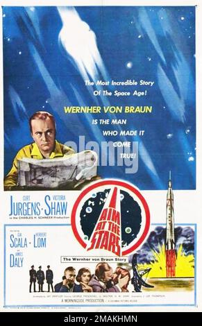 Je SUIS LE BUT DU FILM STARS 1960 Columbia Pictures avec Curt Jurgens comme Wernher von Braun Banque D'Images