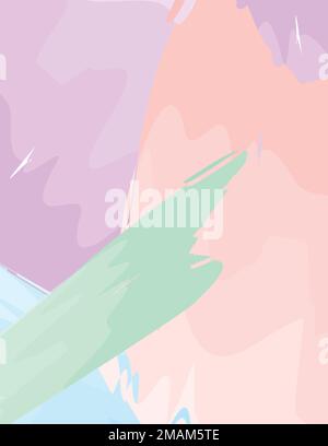 Art abstrait aquarelle coloré Design moderne et peinture numérique contemporaine, pour l'art mural, la décoration murale, l'impression, l'affiche, cadre, toile et décoration intérieure Illustration de Vecteur