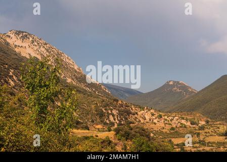 Paysage de montagne à lleida espagne Banque D'Images