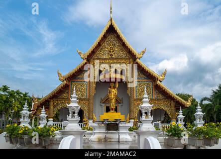 Wat Phra Singh Woramahawihan à Chiang Mai en Thaïlande Banque D'Images