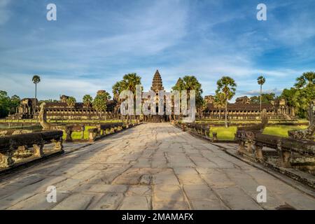 Angor Wat temple à Siem Reap, Cambodge Banque D'Images