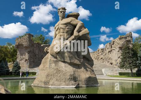 Monument à la mort à Mamaev Kurgan, Volgograd, Russie Banque D'Images