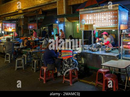 Taipai Street markey Food vendor, Taïwan Banque D'Images