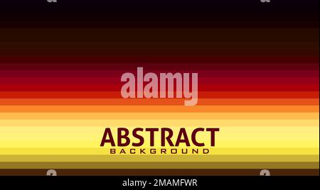 Résumé arrière-plan rayé simple de couleurs marron, rouge et jaune. Motif graphique vectoriel Illustration de Vecteur