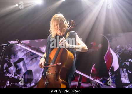 RIGA, LETTONIE. 19th janvier 2023. Concert du groupe finlandais Apocalyptica à l'Arena Riga. Credit: Gints Ivuskans/Alamy Live News Banque D'Images