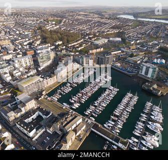 Plymouth est une ville portuaire et une autorité unitaire dans le sud-ouest de l'Angleterre. Il est situé sur la côte sud de Devon Banque D'Images