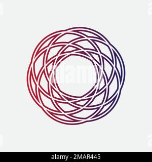 modèle d'élément de logo mandala, adapté aux logos spa, yoga, méditation et spiritualité avec le format eps vectoriel. Illustration de Vecteur