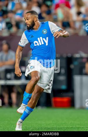 Charlotte, Caroline du Nord, États-Unis. 09th juillet 2022. Charlotte FC Defender ANTON tour (ENG) joue contre le Nashville SC au Bank of America Stadium de Charlotte, en Caroline du Nord, aux États-Unis. Anton est mort tôt jeudi matin à la suite d'un accident de navigation dans le sud de la Floride. Crédit : csm/Alay Live News Banque D'Images