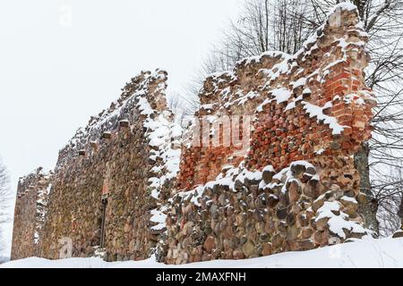 Les ruines du château médiéval de l'ordre de Viljandi ont commencé comme un bastion en 1224 à Viljandi en Estonie Banque D'Images